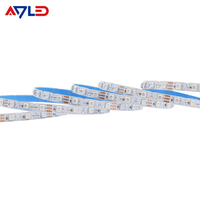 SK6812 3535 puce RGBIC S bande 84Leds/M 20 W/M 6mm Zigzage adressable 12V forme S flexion Flexible extérieur canal lettre lumière