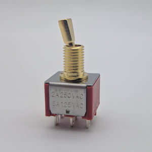 3 रास्ता पर गिटार के लिए 6 पिन मिनी सोने पर टॉगल स्विच पर - Product Image 2