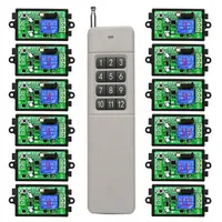 3000M longue portée DC12V 24V 1CH RF télécommande sans fil relais interrupteur lumière/lampe/portes de Garage volets écran de projection