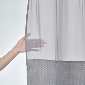 <span class=keywords><strong>Rideau</strong></span> de <span class=keywords><strong>douche</strong></span> à motif gaufré en <span class=keywords><strong>nid</strong></span> <span class=keywords><strong>d</strong></span>'<span class=keywords><strong>abeille</strong></span> imperméable et translucide à double couche avec anneaux sans crochet - Product Image 2