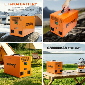 Station d'alimentation portable LiFePO4 à prix avantageux, capacité 600W 2000Wh, générateur solaire avec contrôleur MPPT - Product Image 5