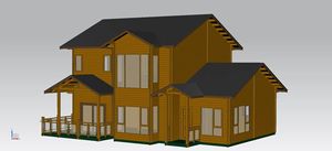 Villa rurale a due piani in <span class=keywords><strong>legno</strong></span> di pino europeo 40HQ villetta integrata auto-costruita azienda di ville professionali - Product Image 4