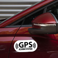 Autocollant de sécurité antivol avec alarme GPS, panneaux d'avertissement créatifs imperméables pour carrosserie automobile, convient pour Honda, Ford, VW