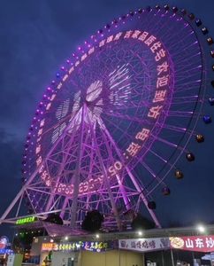 Luz LED RGB personalizable para rueda de la fortuna, iluminación de atracciones para jardín, paisaje, parque de atracciones, plástico PVC blanco - Product Image 1