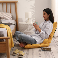 Meubles de maison en tissu modernes, lit pliant confortable pour dortoir, tabouret avec dossier, chaise paresseuse sans pieds, canapé tatami, salon