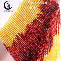 Perles de verre Zhe Ying en gros de 2 mm, couleur naturelle, ne se décolore pas, perles de verre pour la fabrication de bijoux