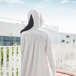 Chaqueta de Protección Solar de Manga Larga para Mujer Jiemeirui, Transpirable, Protección UV, Ropa de Playa para Exteriores, Talla Única, Gris, Azul Marino, Rosa - Product Image 5