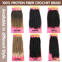 Extensions de cheveux synthétiques en fibres protéinées bio de qualité supérieure Julianna Wholesale 3X 4X 300g, résistantes à la chaleur, pour tresses au crochet