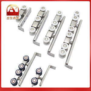 Poulies de porte coulissante en alliage de zinc, rouleaux suspendus antirouille pour accessoires de porte d'armoire - Product Image 5