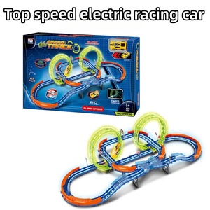 Flexi-Theo Dõi Hệ Thống ABS Nhựa Khe Cắm Điện Xe Đường Sắt Tự Làm Kit Phát Sáng Đua Theo Dõi Cho Bé Trai - Product Image 2