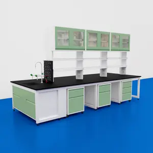 Novo design de bancada de laboratório, equipamento eletrônico para laboratório, mesas de trabalho, bancada de trabalho