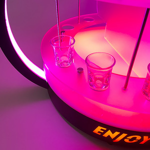 Type Light LED Birdcage Cup <b>Rack</b> With Colorful Lights For <b>Bar</b> KTV Beverage Serving - Product Image 4