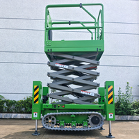 Bester Preis 4m 6m 8m Kompakter Raupen-Scherenlifter Automatische Hydraulische Plattform Raupen-Scherenlifter Hydraulische Kettenplattform
