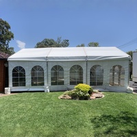 Tente de réception extérieure 500 places 15x50m en PVC imperméable et ignifuge pour mariage, dîner de gala ou événement d'entreprise