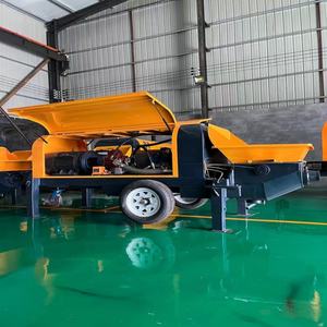 Pompe à béton diesel de fabrication industrielle, pompe à béton à compression, pompe à béton montée sur camion - Product Image 3