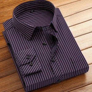 Nueva Camisa Casual a Rayas para Hombre, Estilo Coreano, Manga Larga, Ajustada, Transpirable, con Botones, Tela Twill, Talla XL, para Primavera/Otoño - Product Image 6