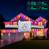 Lumières LED permanentes d'extérieur 48V Jellyfish RGBW IP68, contrôlables par application intelligente, lumières de Noël pour les décorations de fêtes
