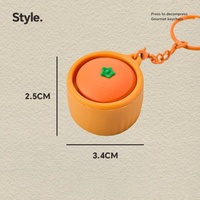 Porte-clés en PVC souple en forme de dessin animé, jouet sensoriel anti-stress, jouet promotionnel, jouet Fidget, cadeau de fête, boîte surprise, vente en gros