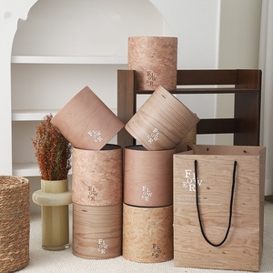 Secchio per Bouquet di Fiori Serie Vintage <span class=keywords><strong>in</strong></span> <span class=keywords><strong>Legno</strong></span> JOYWOOD, Contenitore Creativo per Composizioni Floreali per Fioristi e Forniture per Negozi di Fiori - Product Image 4