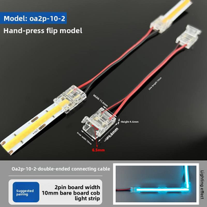 ขั้วต่อ LED แบบมุมฉาก 2 พิน 3 พิน รูปตัว L 180 องศา สำหรับแถบไฟ LED COB SMD แบบไร้รอยต่อขนาด 5 มม. 8 มม. 10 มม. รองรับกระแสไฟสูง - Product Image 5