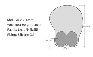 Vograce vente en gros impression personnalisée 3D Anime tapis de souris tapis de souris - Product Image 4