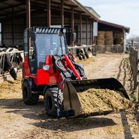 Mini-chargeur télescopique articulé pour la construction et l'agriculture