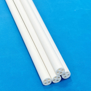 उच्च शुद्धता एल्युमिना थर्मोसॉल सिरेमिक ट्यूब संक्षारण प्रतिरोधी थोक अनुकूलित 4 छेद - Product Image 6