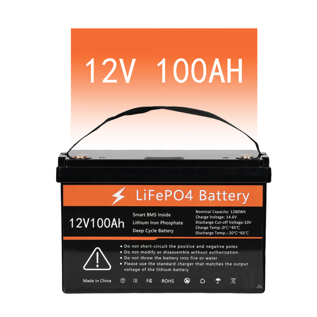 US Stock 1280Wh LiFePO4 100Ah Battery Pack 12V Group 24 Self Heating Bluetooth Lithium Ion Pack for Solar Storage