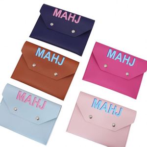 Leather Mahjong Card Clutch <b>Holder</b> Pouch for Cards Mahjong Accessories Protective Cover Case with Secure Closure Ideal Gift - Product Image 2