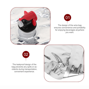 Bolsa de Embalaje Personalizada para Vino, Jugo o Aceite en Caja con Grifo, 2L 3L 5L 10L, Bolsas de Plástico para Líquidos - Product Image 3
