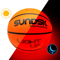Ballons de sport LED qui brillent dans le noir, logo personnalisé, taille 7, ballon de basket en caoutchouc, ballon qui brille dans le noir