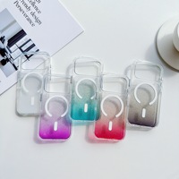 Coque de téléphone magnétique transparente à paillettes antichoc en TPU et PC pour iPhone 17 Pro Max – Nouvelle collection