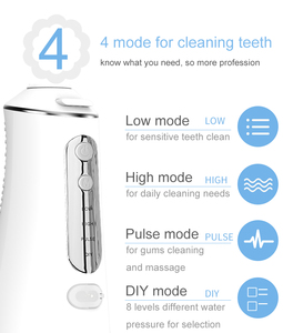 Irrigador <span class=keywords><strong>Bucal</strong></span> Eléctrico, <span class=keywords><strong>Limpiador</strong></span> Dental Portátil con Chorro de <span class=keywords><strong>Agua</strong></span> IPX7, <span class=keywords><strong>Limpiador</strong></span> de Dientes - Product Image 3