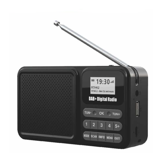Good Selling Portable DAB Digital Radios Solar Powered Mp3 Player Pocket DAB Radio Speaker