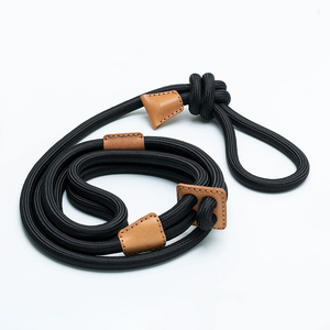 Desain buatan tangan kulit kecoklatan sayuran Italia Set tali dan kekang anjing peliharaan dapat disesuaikan - Product Image 4