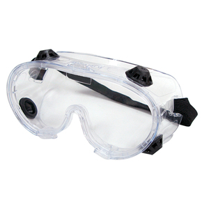 Lunettes de sécurité économiques contre les éclaboussures chimiques Cadre en PVC Lentille en polycarbonate Bandeau élastique à ventilation directe certifié CE - Product Image 1