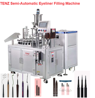 Machine de remplissage automatique d'eye-liner TENZ à 24 stations avec système de remplissage et de bouchage rotatif haute vitesse contrôlé par PLC (certifiée CE)