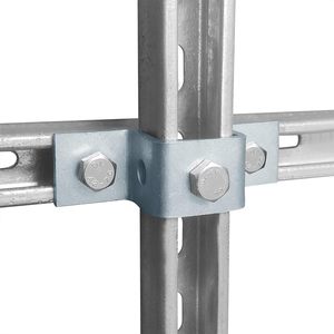 MISA MISA09 Single-Side U Shaped Bracket 1-<b>5</b>/8 in Strut Channel 3/16 Thick Zinc Plated Steel Support Connector for Metal <b>Framing</b> - Product Image 3