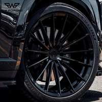 BW 1 Buah Roda Mobil Penumpang Glossy Black Multi Spoke Forging Wheels Ukuran 18 19 20 21 22 Inch 5x114.3 5x120 5x127 5x130 5x112