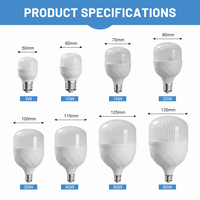 Nouvel article Ampoule LED 40W 100V 240V Prix de gros E27 B22 Ampoule LED en forme de T Lampe LED à économie d'énergie 15W Ampoules LED