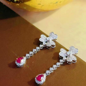 Eleganti Orecchini a Goccia Floreali per Donne, Orecchini Pendenti a Forma di Pera con Fiori, Gioielli di Moda per Uso Quotidiano e Feste - Product Image 6