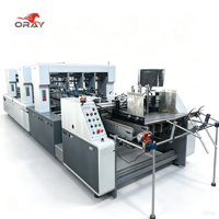Nueva Máquina Plegadora y Encoladora de Fondo Automática de Alta Velocidad Oray para Embalaje de Cajas de Cartón Corrugado