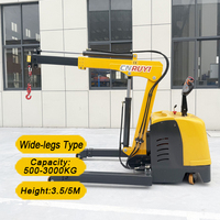 Grue de levage électrique mobile 1,2T, mini-grue de chantier portable, grue de levage d'atelier avec certificat CE EAC, garantie de 2 ans