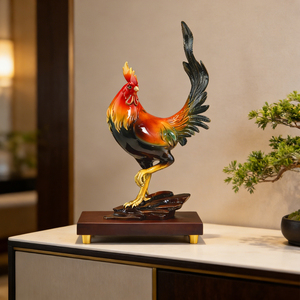 Figura de Gallo Auspicioso, Decoración de Mesa de los Doce Signos del Zodiaco, Adorno de Alta Gama para el Hogar y la Oficina - Product Image 5