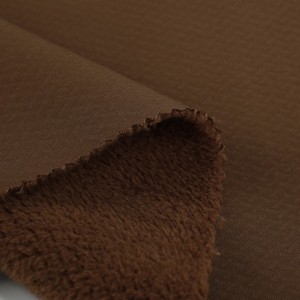 2025 tăng thiết kế mới 450D 92% Polyester 8% spandex sóng <span class=keywords><strong>Jacquard</strong></span> chải 4-cách căng Leo Núi Vải - Product Image 1