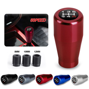 Car Gear <b>Shift</b> <b>Knob</b> 5 Speed Aluminum Alloy Universal Blue M8 M10 Threaded - Product Image 4