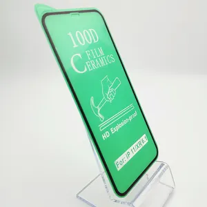 Handy runde Kante Nano Shield Hammer TPU Displays chutz 100d Nano-Beschichtung Keramik folie für iPhone für Samsung