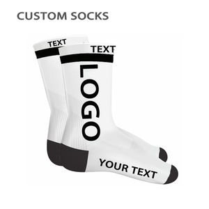 Calzini da uomo in cotone traspirante con stampa personalizzata con Logo di Design per gli sport primaverili - Product Image 2