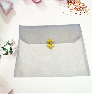Enveloppe personnalisable en organza pour foulard en soie, emballage de vêtements portable, écologique et lavable pour femme, vente en gros - Product Image 4