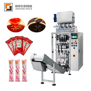 Machine d'emballage automatique à 6 voies haute vitesse pour sachets de miel, ketchup, mayonnaise et sauces, avec remplissage et scellage, certifiée CE, haute précision - Product Image 1